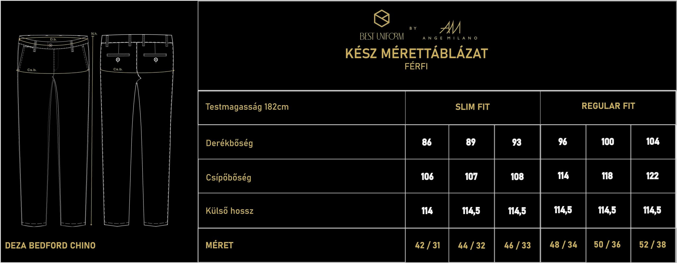 deza bedford chino ferfi nadrag keszmerettablazat